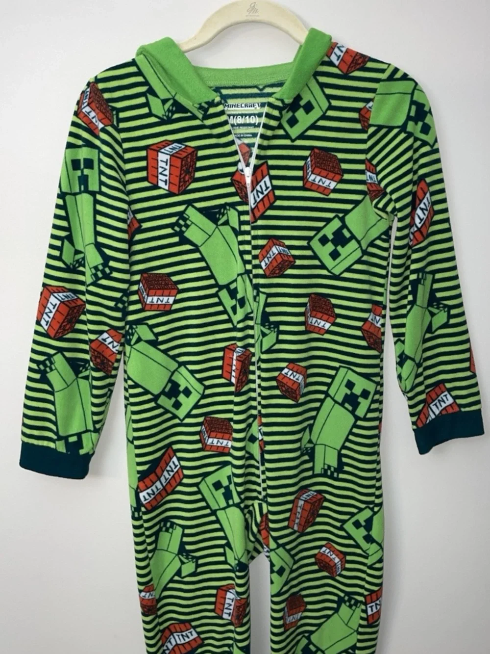 Minecraft One Piece Pajamas Size Medium